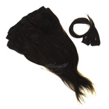 OFF BLACK (#1B) CLIP IN HAIR EXTENSIONS-Clip-In Hair Extensions-Instalength
